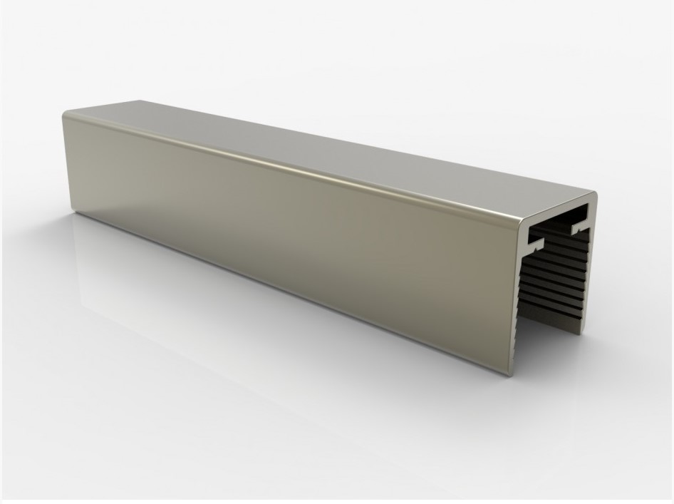 30x28 Profil U mana curenta din aluminiu sticla 12-16mm