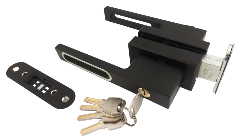 MAG/02L B Incuietoare orizontala magnetica pentru profil perimetral (maner gol) Black