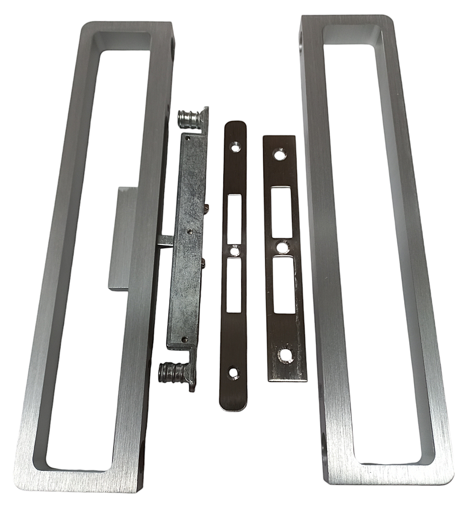 Maner cu incuietoare pentru usa glisanta cu profil perimetral