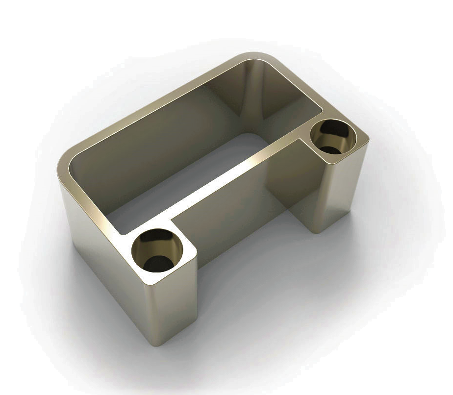 MD 10-05-1 Flansa perete - mana curenta aluminiu BRONZ (25x60mm)