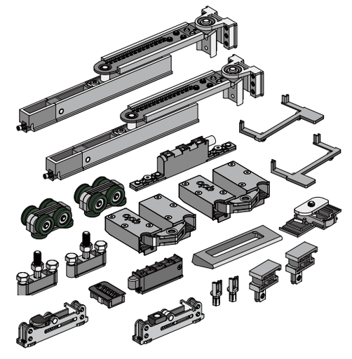 [PR-00004733] CN123215A OPK PS Set usa armonica A41-G de stanga latime 680-1200mm 