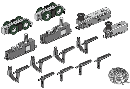 [PR-00004857] 101101800092 OPK PS FD Set usa mijloc sistem telescopic 3 panouri
