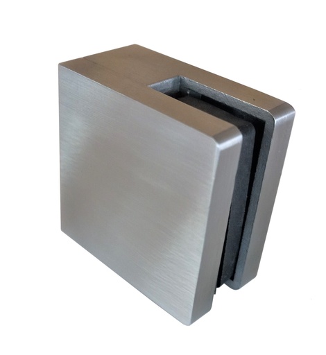 [TC-00002692] MD 104B SSS- Clema inox 41x41mm montant balustrada, fixare pe drept, sticla 8-10mm