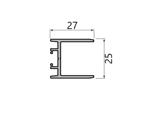 Md 25x27 profil lateral de ajustare, , slider next