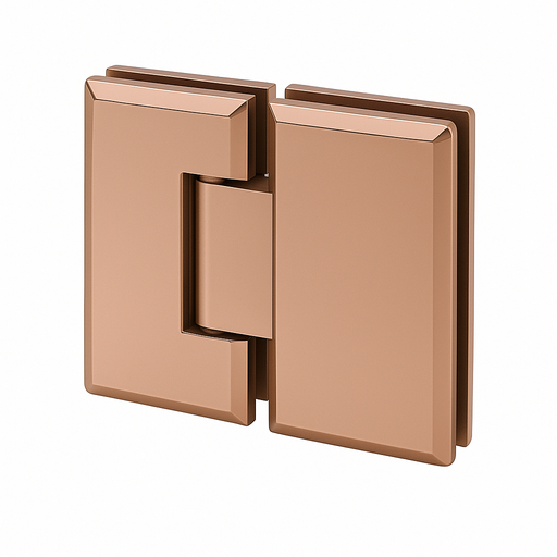 [TC-00002882] MD 303 GR - Hinge glass-glass 180° GOLD ROSE