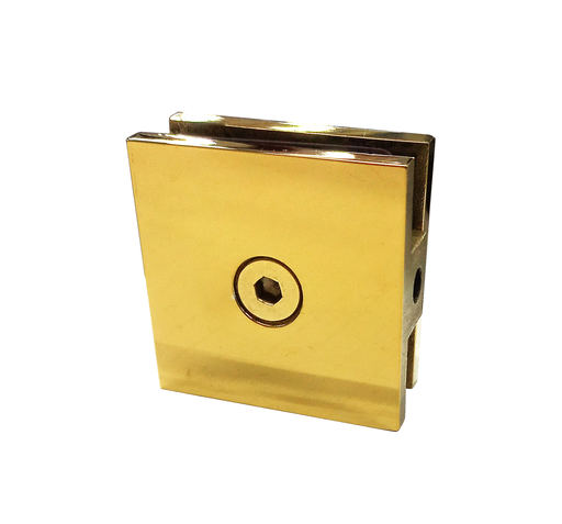 [TC-00001861] MD 721P G - CONNECTOR WALL-GLASS ONE SINGLE HOLE 45*45*90° GOLD