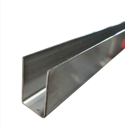 [TC-00000975] MD 9011 SSS - Profil U inox 28x15x28x1.0mm (sticla8-12mm) 300cm