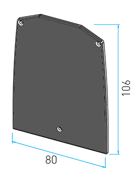 [TC-00003599] MX50-1210K CAPAC DE CAPAT PROFIL BALUSRADA TIP U 7016MAT