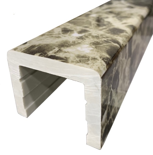 [TC-00002679] THRESHOLD COMPOSITE FOR CABIN OF SHOWER, GOLDEN BROWN, 1500x60x50mm