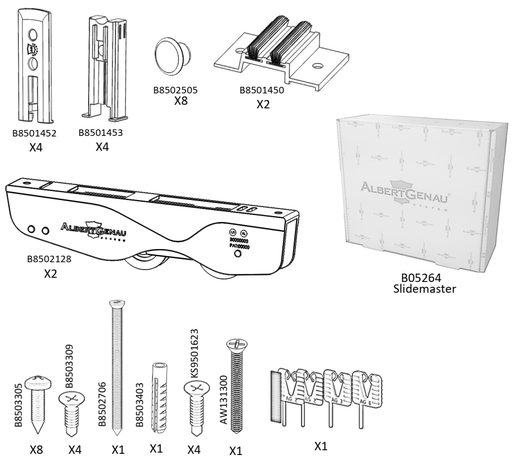 [TC-00000679] Set panou glisant SLIDE MASTER