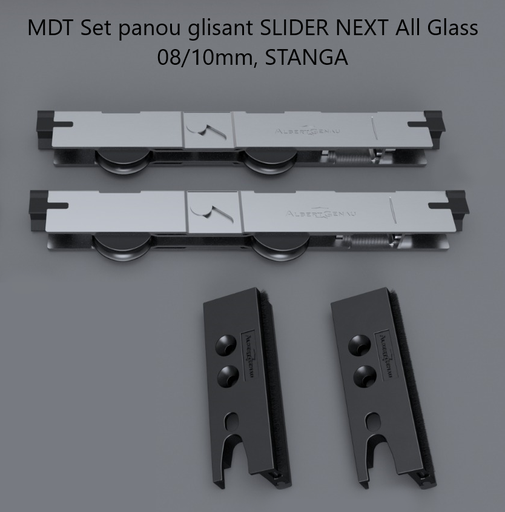 [TC-00004025] MDT Set panou glisant SLIDER NEXT All Glass 08/10mm, STANGA