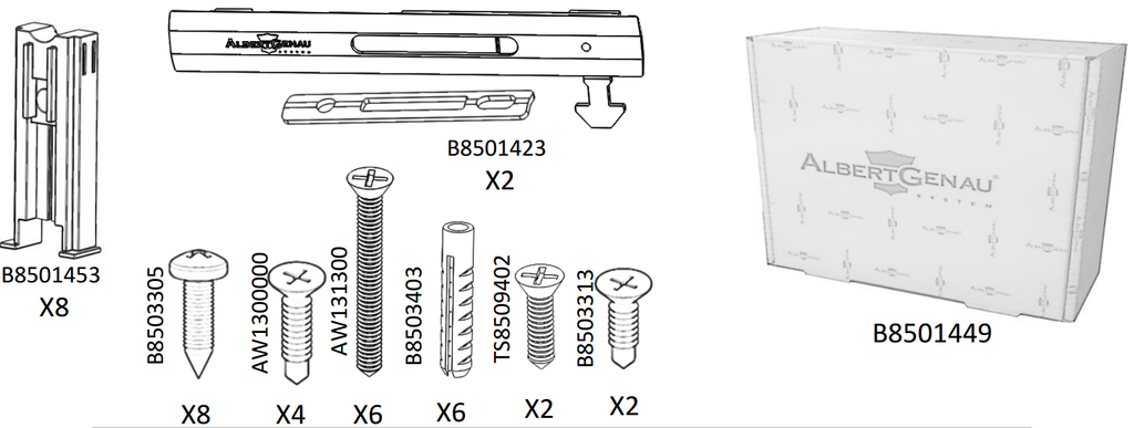Set incuietoare laterala SLIDE MASTER - SLIDE MASTER FLAT