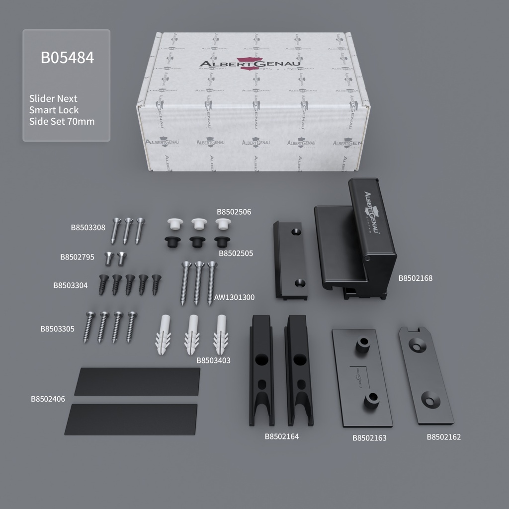 Set incuietoare Smart Lock Slider Next 70mm, detasabila