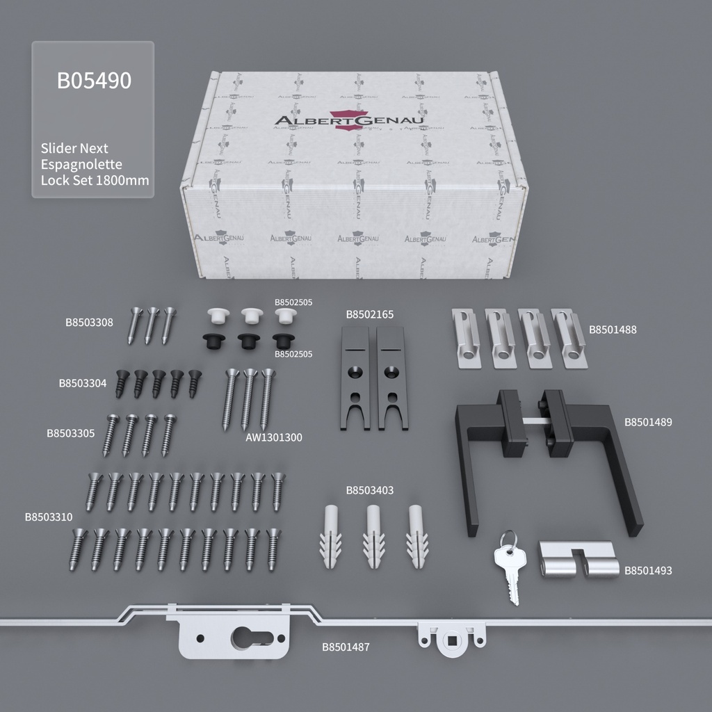 Set incuietoare spanioleta SLIDER NEXT 1800mm