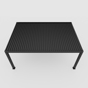 Pergola bioclimatica din aluminiu cu lamele rotative, MD-9700 4065 x 4065 mm, h3023 RAL7016