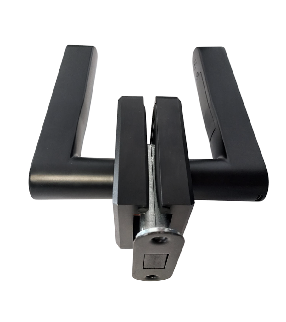 MAG/S02 B Incuietoare SMART magnetica pentru usa de sticla cu profil perimetral(maner amprenta) Black