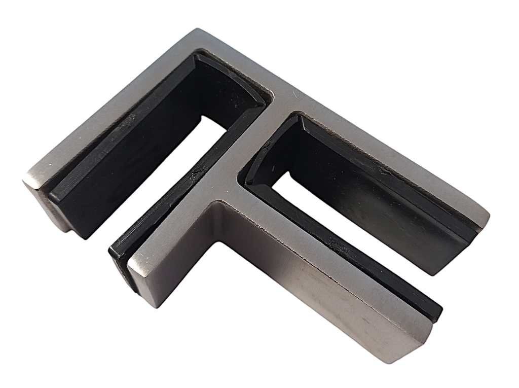 MD M006A-90 - Conector aliniere balustrada sticla-sticla 90* (16mm) SSS