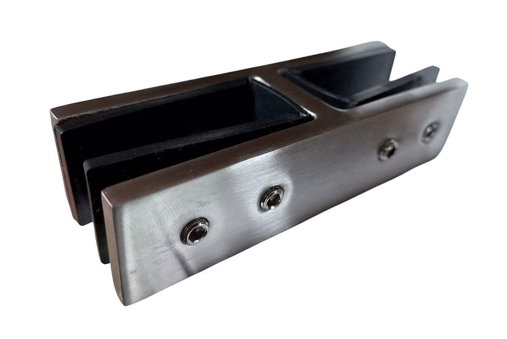 MD M008A-180 - Conector aliniere balustrada sticla-sticla 180* (16mm) SSS