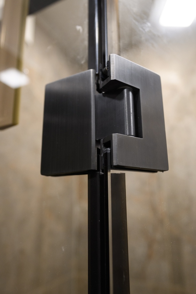 MD H180 BLACK - Balama hidraulica sticla-sticla 180°