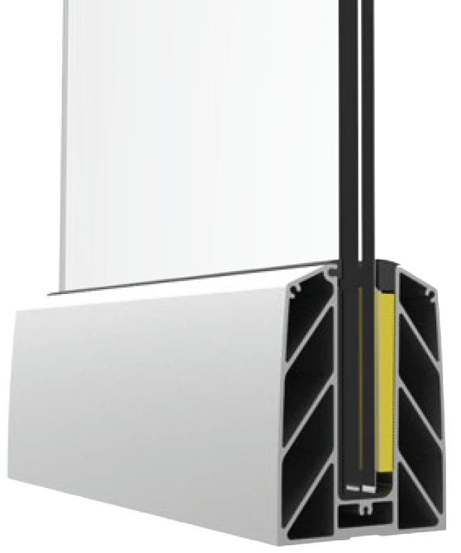 M50-KM20 SET CALA + DISTANTIER L FIXARE STICLA (10+10)