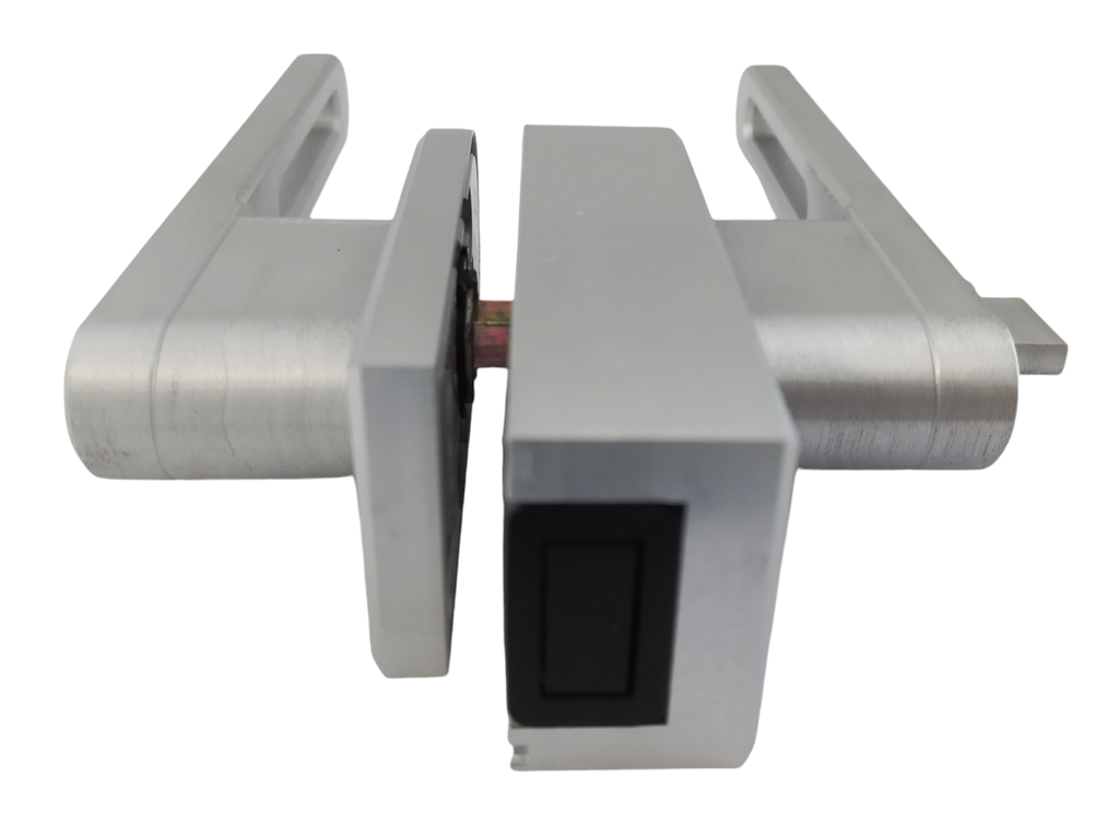 MAG/01L A Incuietoare magnetica pentru usa de sticla cu toc (rotunjita maner gol) ANOD