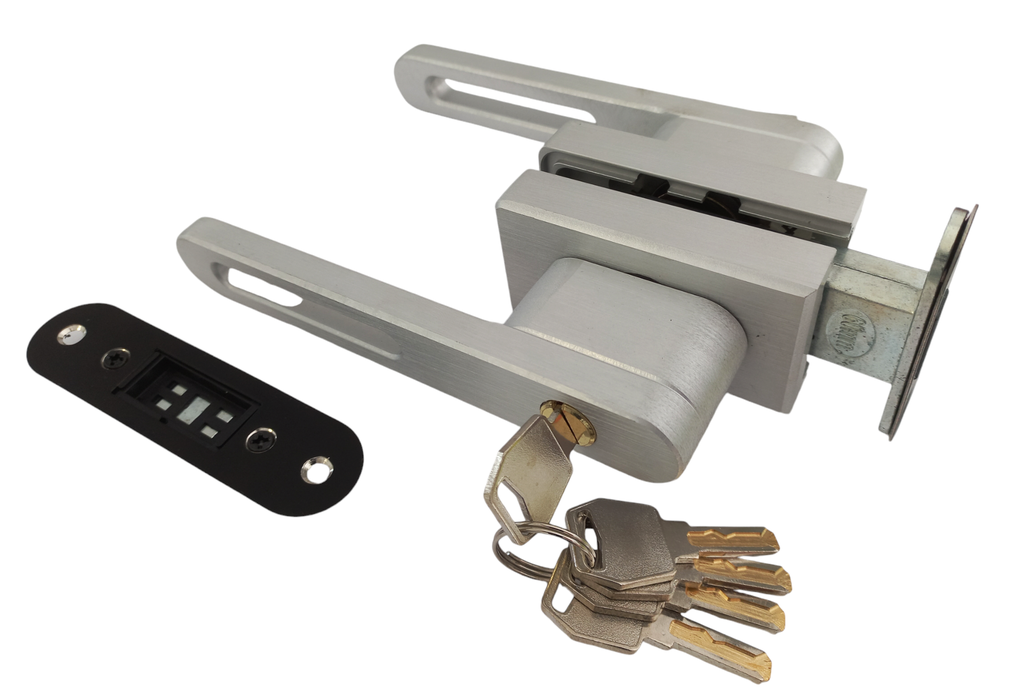 MAG/01L A Incuietoare orizontala magnetica pentru profil perimetral (rotunjita maner gol) ANOD