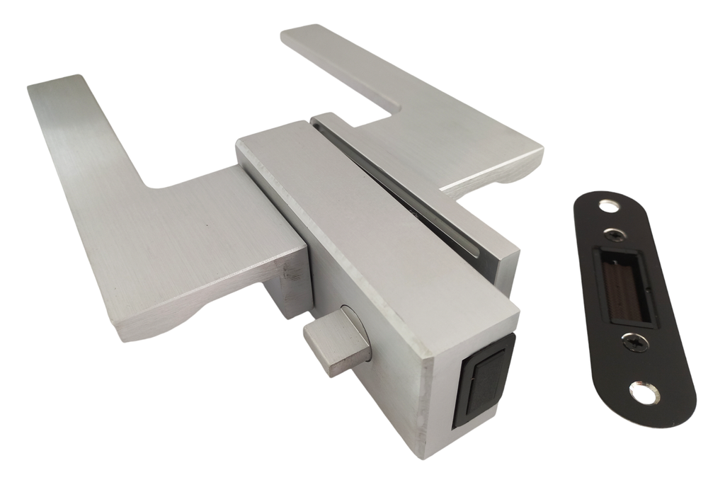MAG/02S A Incuietoare magnetica SLIM pentru usa de sticla cu toc ANOD