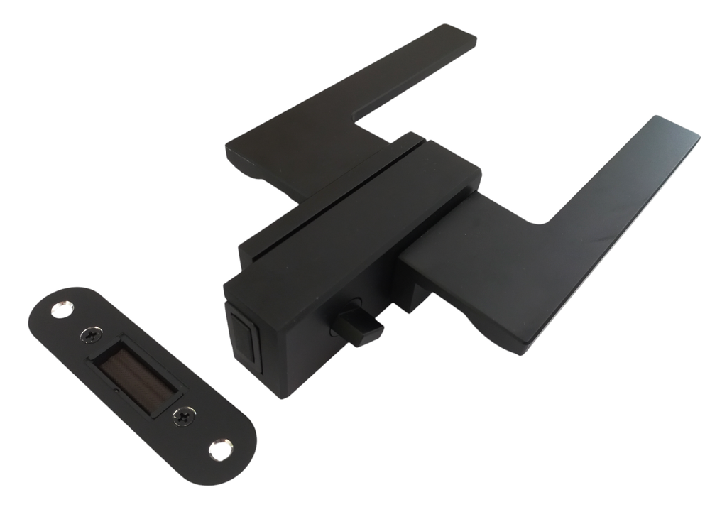 MAG/02S B Incuietoare magnetica SLIM pentru usa de sticla cu toc Black