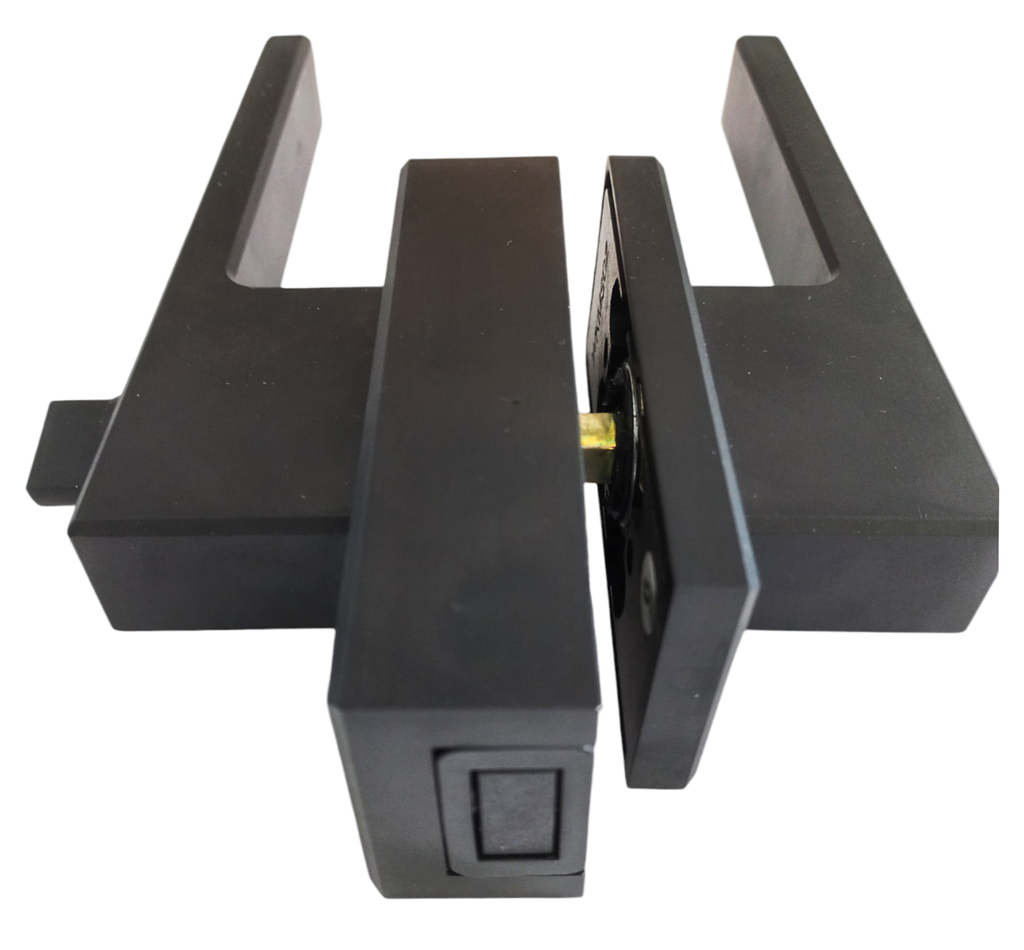 MAG/L02F B Incuietoare magnetica pentru usa de sticla cu toc (maner mare) Black