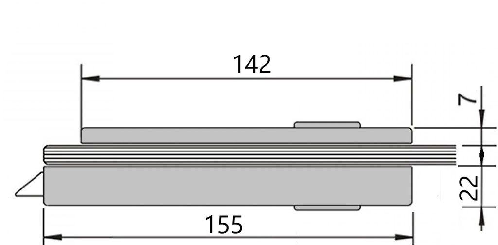 Md 012b incuietoare usa toc aluminiu
