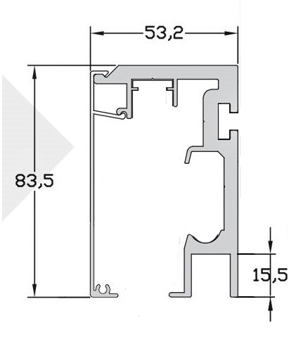 MD 170TR SSS Sina glisare 5.5 m satinat