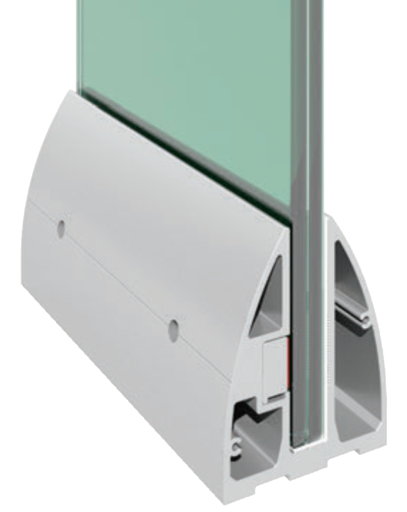 M40 Profil balustrada tip menghina cu fixare pe pardosea