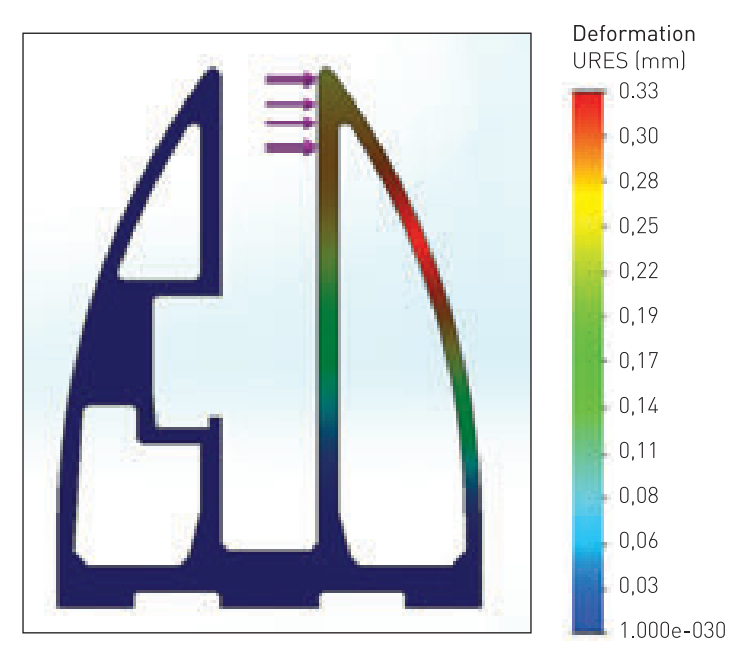 M40 Profil balustrada tip menghina cu fixare pe pardosea