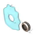 MD 950 GOLD Maner scoica (d. 63) (fara gaura)