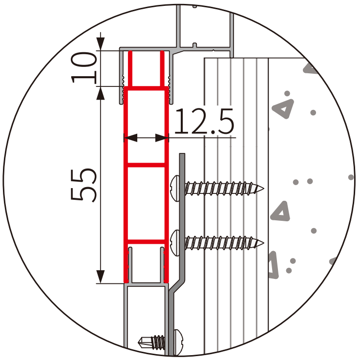 A302 OPK PS Profil extensie toc sistem telescopic 