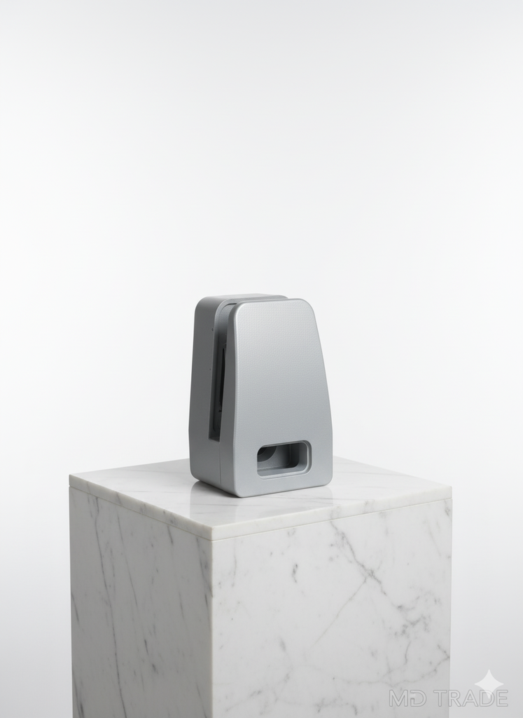 MD 310V Picior sustinere sticla 12-16mm, prindere laterala, din aluminiu, RAL9006