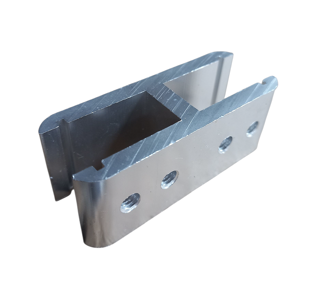 MD M008-ALUM-180 - Conector aliniere balustrada sticla-sticla 180* (10-13mm)