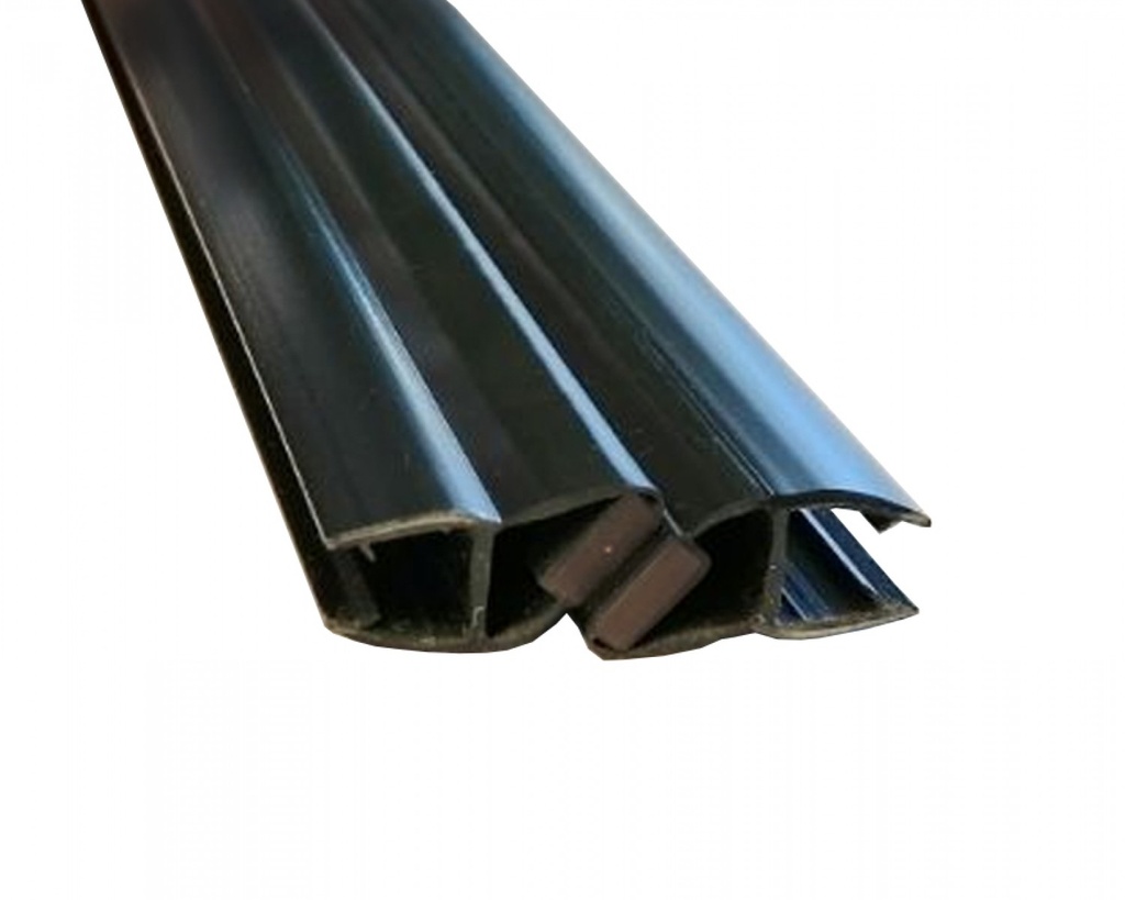 MD 210 /8mm B BLACK- Garnitura magnetica 90° (sticla8mm) h2500mm