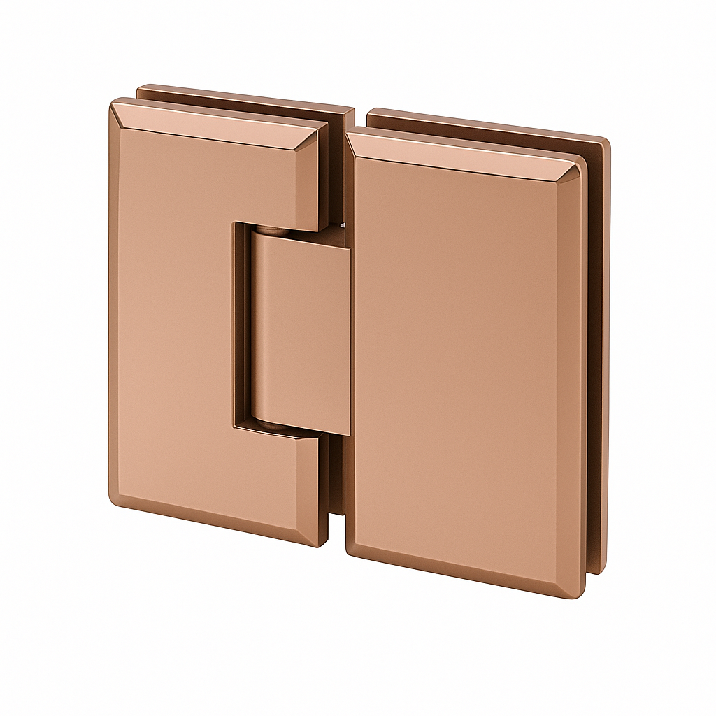 MD 303 GR - Hinge glass-glass 180° GOLD ROSE
