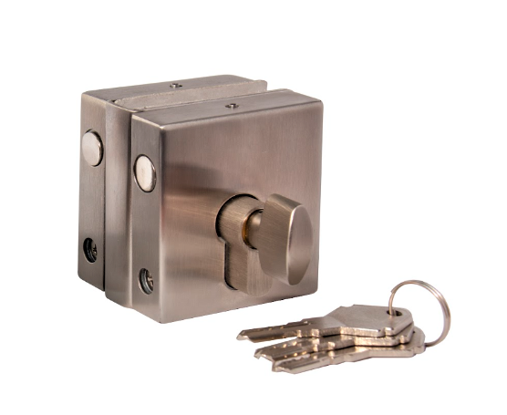 MD 55/2L SSS Incuietoare aplicata sticla sticla 70x60mm, sticla 10-12mm