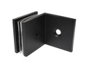 MD 722 B - CONNECTOR GLASS-WALL 90° BLACK