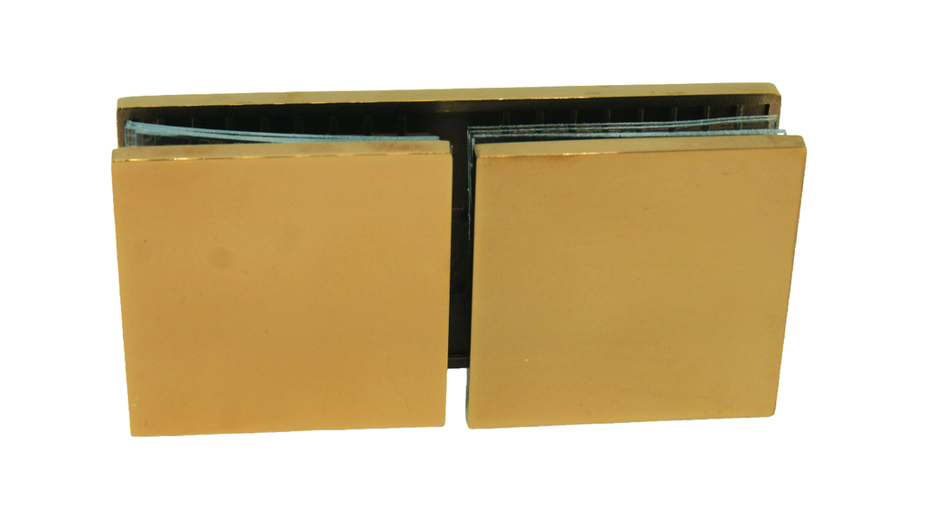 MD 724 G - CONNECTOR GLASS-GLASS 180° GOLD