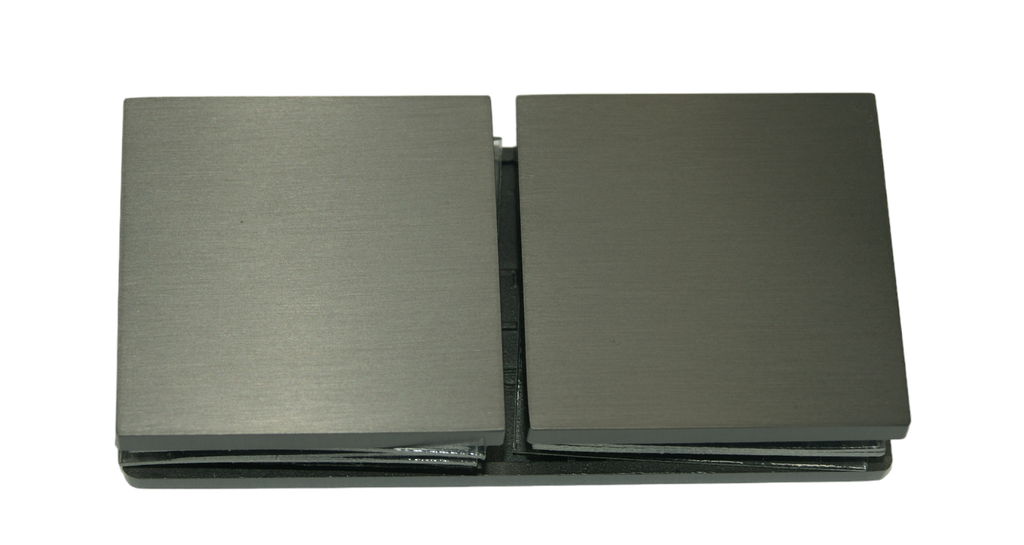 MD 724 GMG - CONNECTOR GLASS-GLASS 180° GUNMETAL GRAY