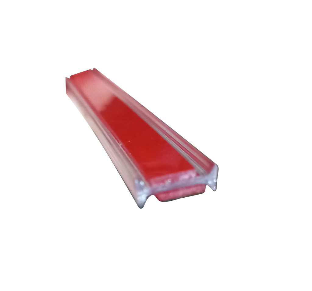 Profil H transparent din policarbonat cu banda adeziva dubla 3M *12mm