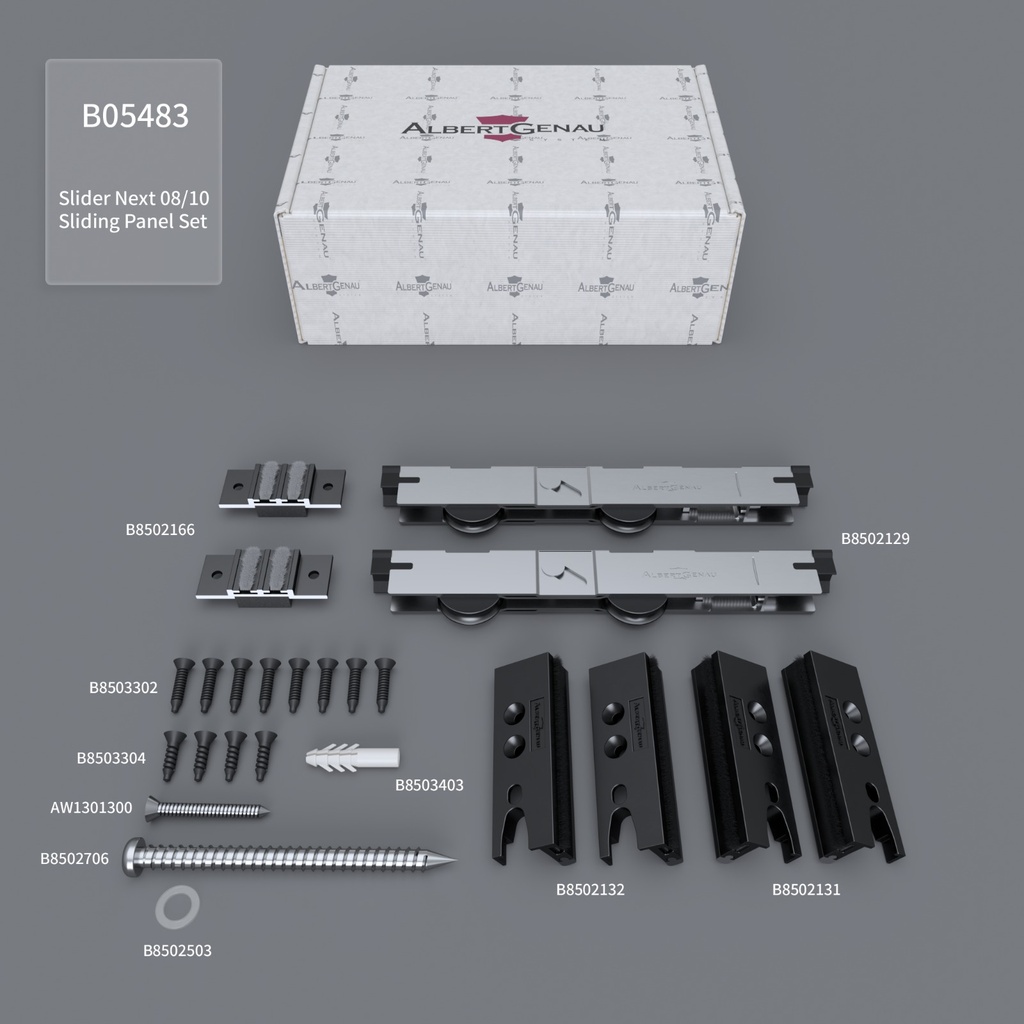 Set panou glisant SLIDER NEXT 08/10mm