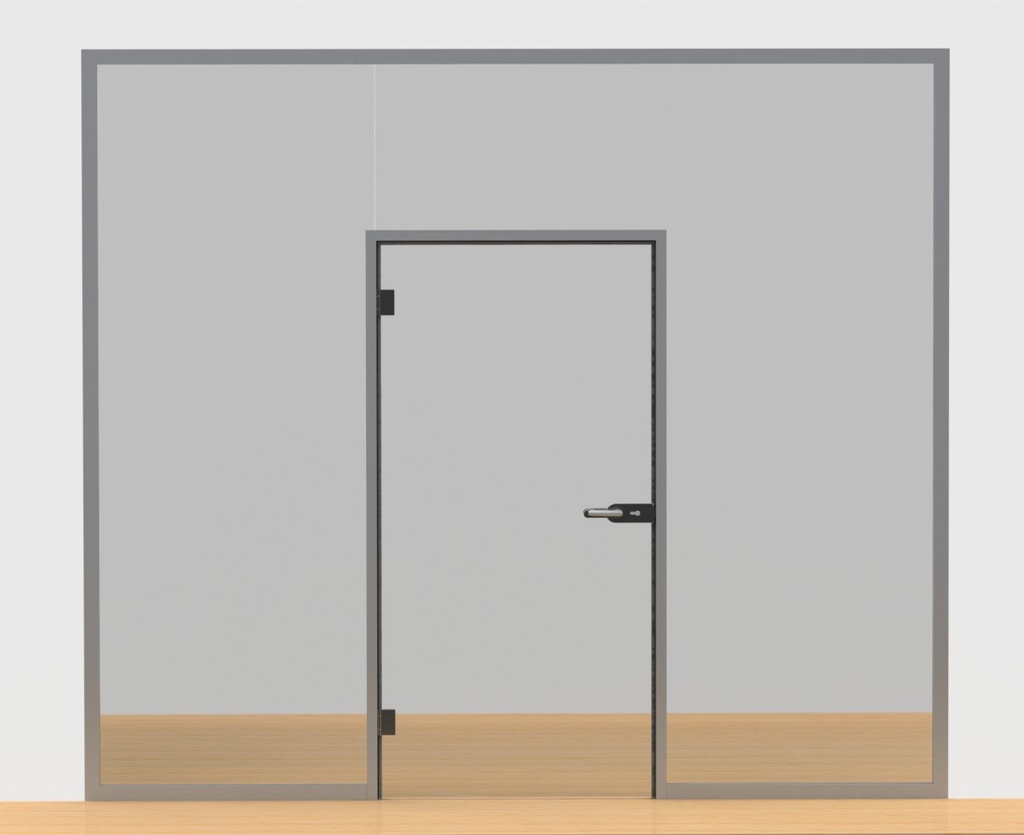 SIRION 5000 - Profil toc cu preluare sticla- 6M - EV1 ANODIZAT