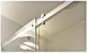 SLIDING SHOWER KIT WITH FIXED panel (SATIN GOLD)