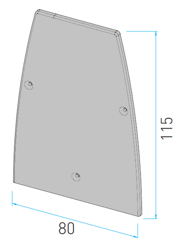 [TC-00004105] M50S-1516K CAPAC DE CAPAT PROFIL BALUSRADA TIP U ANOD