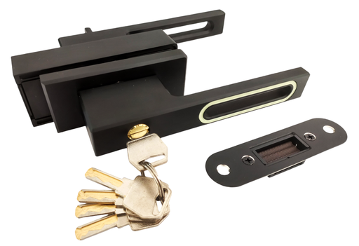 [TC-00003932] MAG/02L B Incuietoare magnetica pentru usa de sticla cu toc (maner gol) Black