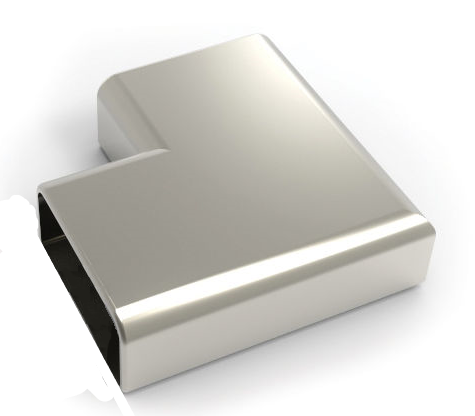 [TC-00000994] MD 12-01 Cot 90* fix aluminiu natural (mana curenta 25x60mm)